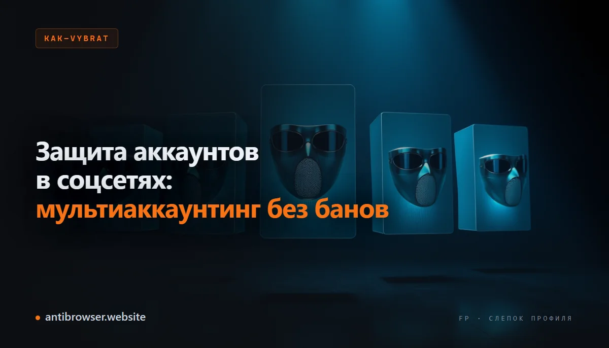 Арбитражник за ноутбуком управляет множеством защищённых аккаунтов через антидетект-браузер с раздельными прокси