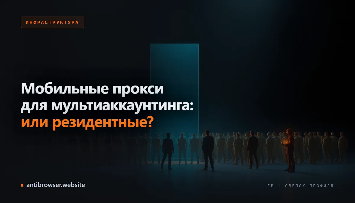 Сравнение мобильных и резидентных прокси для мультиаккаунтинга: схема ротации IP и уровни доверия платформ